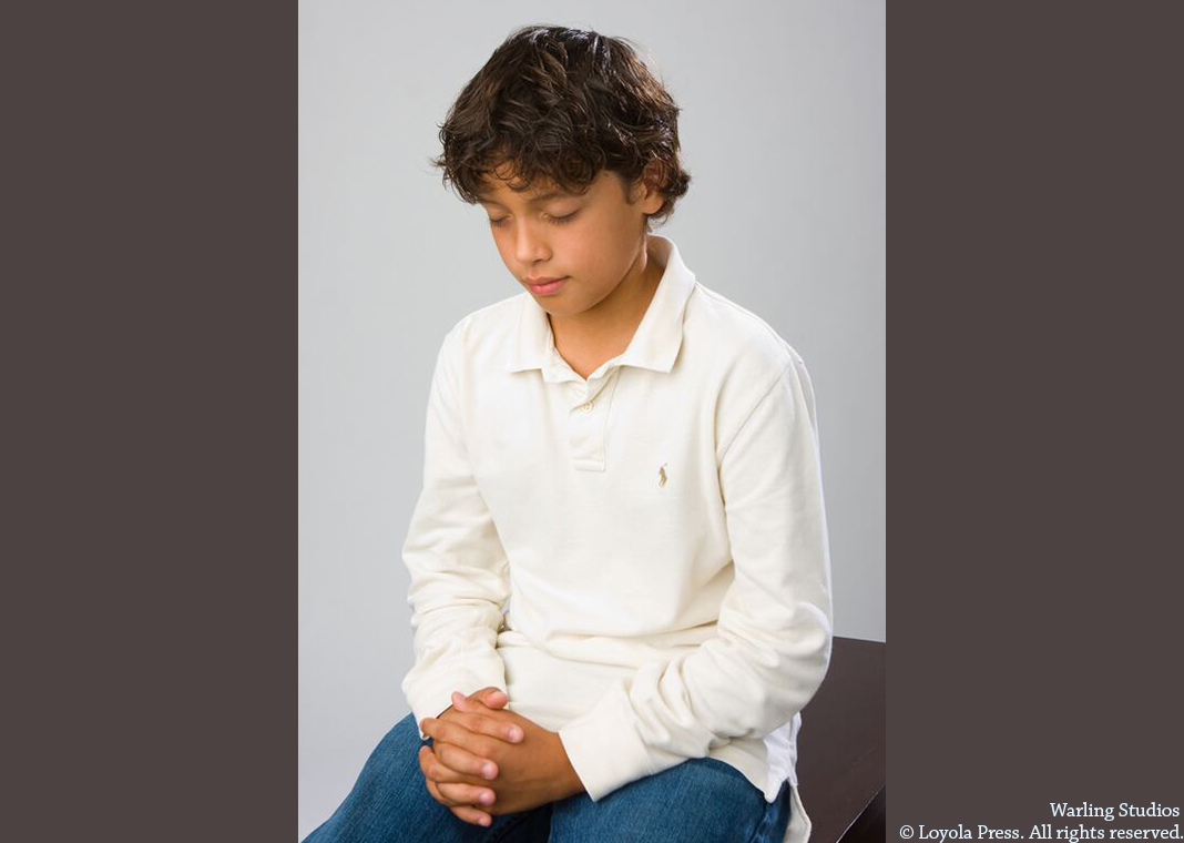 boy praying - Warling Studios. © Loyola Press. All rights reserved.