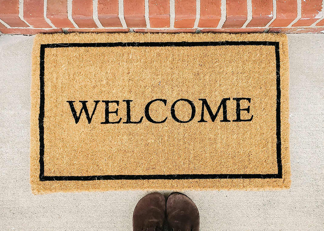 welcome mat - photo by Marissa Daeger on Unsplash